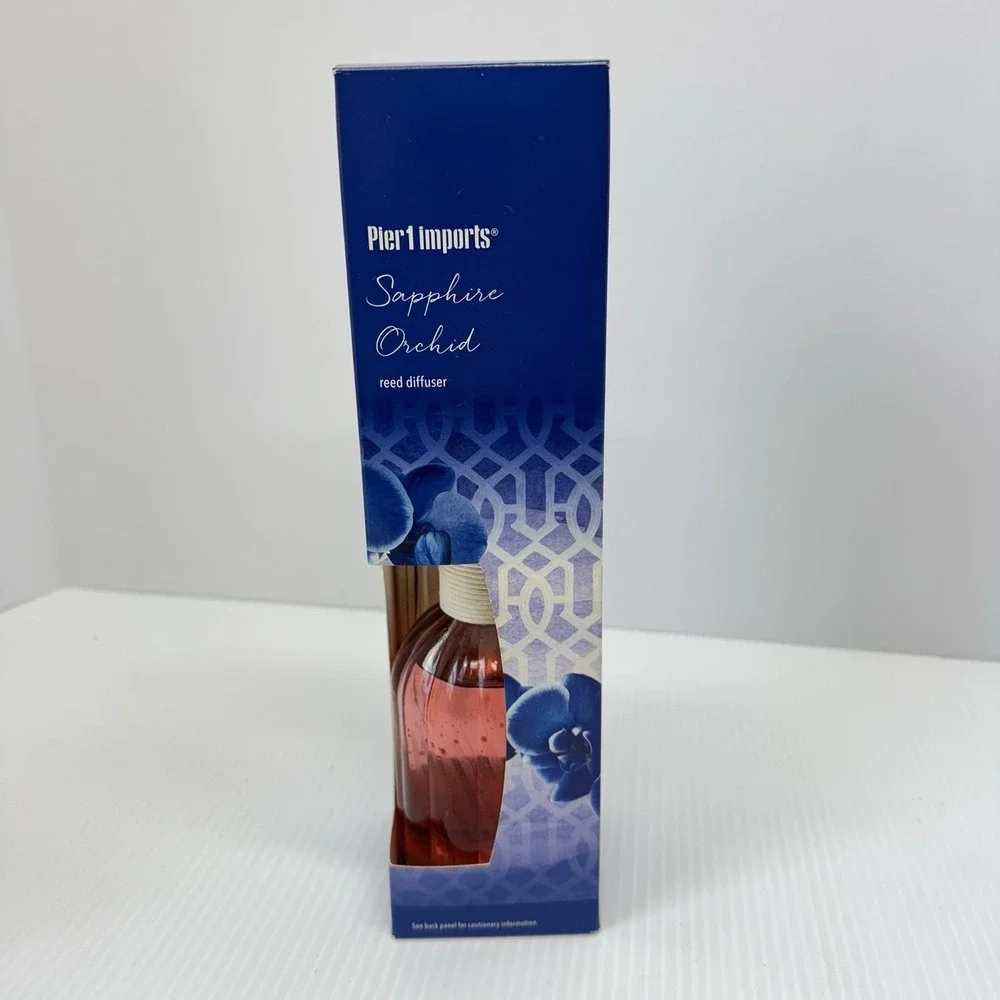 ORIGINAL Pier 1 Imports Sapphire Orchid Reed Diffuser FULL SIZE 10 oz READ